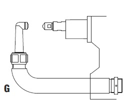 Изогнутое плечо малого размера TECNA 4884 с муфтой и электрододержателем для клещей TECNA 3323