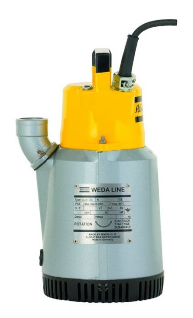 Погружной насос WEDA 10N 230В-1ф-50Гц поплавок, штуцер
