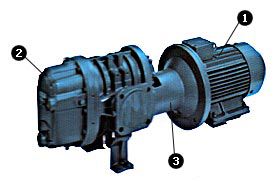 Воздуходувка муфтовая горизонтальная 2AF49M1-MH-50-1.62-1.5-3