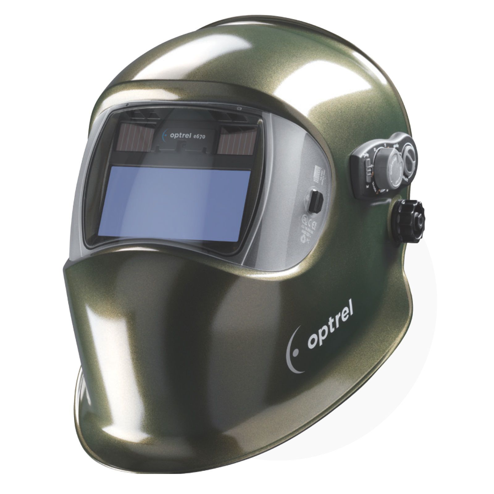 Сварочная маска с автоматическим светофильтром Optrel e670 cosmic green