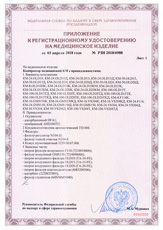 Приложение к регистрационному удостоверению на медицинское изделие компрессоры Remeza серии КМ