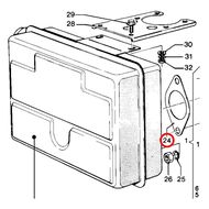 101044660 Прокладка глушителя для MOSA MSG CHOPPER, MSG200S, MS200