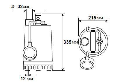 Погружной дренажный насос Zenit DR-Steel 55/2M Погружной дренажный насос Zenit DR-Steel 55/2M