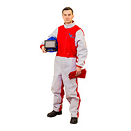 Комбинезон пескоструйщика Вектор серии Проф с перчатками