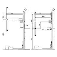 Нижнее плечо TECNA 70364 с регулируемым раствором для машин серии 46ХХ для опции 4618