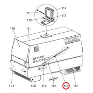 305718115 Амортизатор моторного отсека MOSA