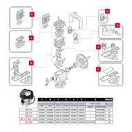 9434F03 Ремкомплект прокладок (F) FINI BK 113