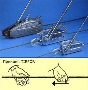 Монтажно-тяговый механизм с тросом 20м  TU-8