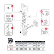 9434E02 Ремкомплект выпускного коллектора (E) FINI MK 103