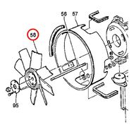 107301420 Вентилятор охлаждения генератора MOSA