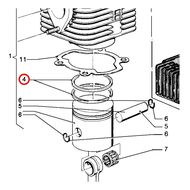 101041430 Поршневое кольцо MOSA