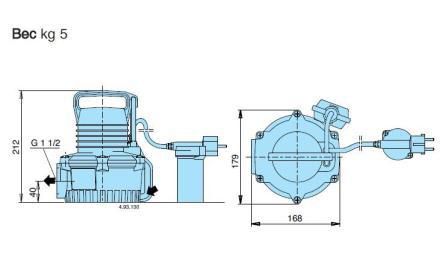 Погружной бытовой насос Calpeda GM-10 Погружной бытовой насос Calpeda GM-10