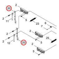 V150-002780, V150002780 Шина / BUS BAR Shindaiwa DGW500