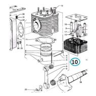 101040508 Цилиндро-поршневая группа для MOSA MSG CHOPPER, MSG200S, MS200