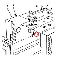 201308039 Проставка(длинная) для MOSA MSG CHOPPER, MSG200S, MS200
