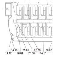 14019590000 Корпус ступени, поз.25.01 Calpeda
