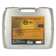 Масло для винтовых компрессоров минеральное ET-OIL VDL 46 M, канистра 20л.