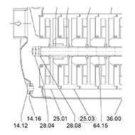 14013200000 Крыльчатка, поз.28.00 Сalpeda