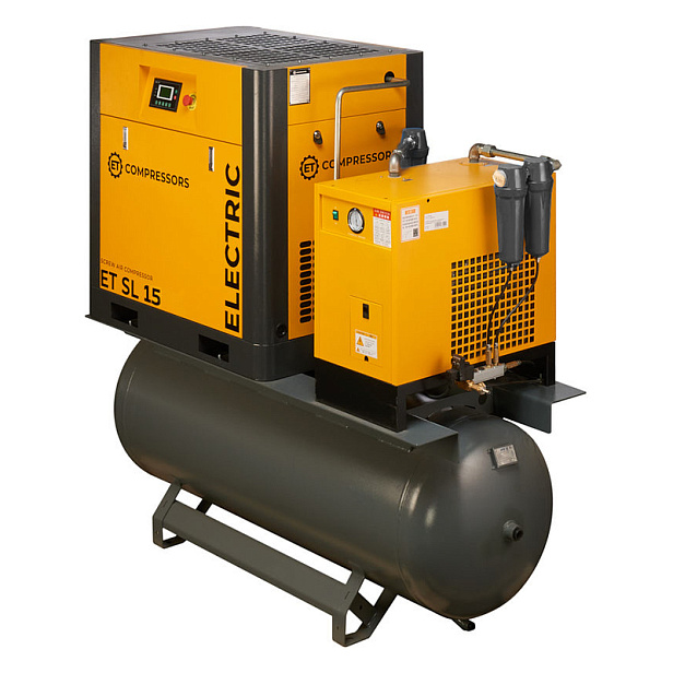 Винтовой компрессор ET-Compressors SL 15-16-410 D VS PM ES (IP23) 1,2 на ресивере с осушителем