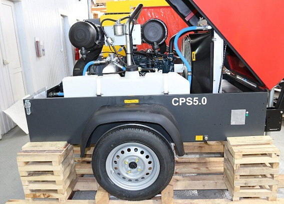 Винтовой дизельный компрессор Chicago Pneumatic CPS 5.0 на шасси Винтовой дизельный компрессор Chicago Pneumatic CPS 5.0 на шасси