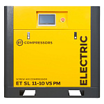 Винтовой компрессор ET-Compressors SL 11-10 VS PM (IP55) с частотным регулированием производительности и двигателем на постоянных магнитах