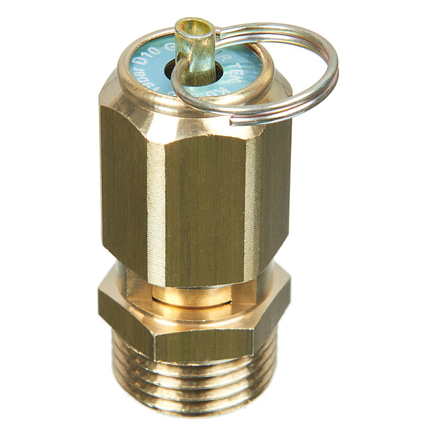 Клапан предохранительный 19 бар 1/2" Air Tek с кольцом ручного сброса VS1219A