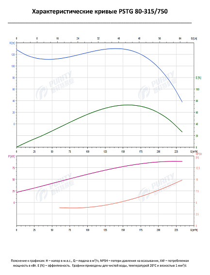 Консольно-моноблочный фланцевый насос PSTG 80-315/750 (N) Консольно-моноблочный фланцевый насос PSTG 80-315/750 (N)