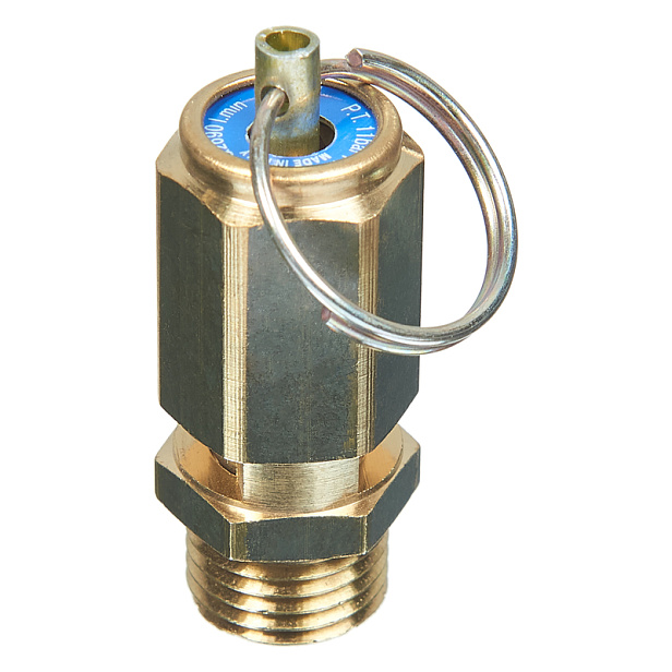 Клапан предохранительный 11 бар 1/4"Air Tek с кольцом ручного сброса VS1411A