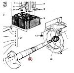 101091140 Коленчатый вал для MOSA MSG CHOPPER, MSG200S, MS200