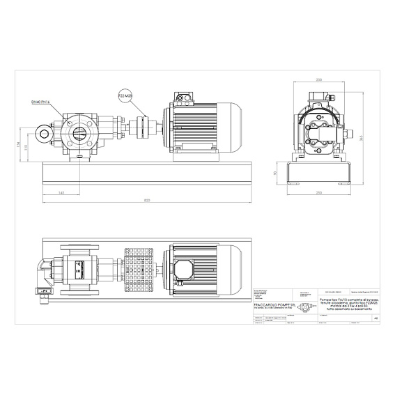 Насос шестеренчатый Fraccarolo - FA/10B - 4/1500 300C° (FAM/10) Насос шестеренчатый Fraccarolo - FA/10B - 4/1500 300C° (FAM/10)