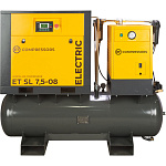 Винтовой компрессор ET-Compressors SL 7,5-08-250 ES (IP55) с ресивером и осушителем