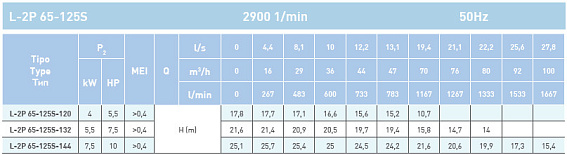 Циркуляционный насос In-Line SAER L-2P 65-125S-120 Циркуляционный насос In-Line SAER L-2P 65-125S-120