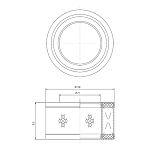 Бежецкий ЗАСО Фильтр воздушный АСО-ВК5,5(52М) - ETA-1206071 (3970026)