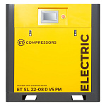 Винтовой компрессор ET-Compressors SL 22-08 D VS PM (IP23) без муфты с частотным регулированием производительности и двигателем на постоянных магнитах