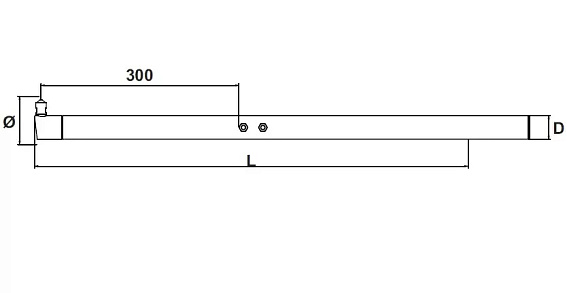 Нижнее плечо TECNA 4566 для стационарных сварочных машин TECNA 4603, 4604, 4608, 4609, 4641, 4642, 4646, 4647