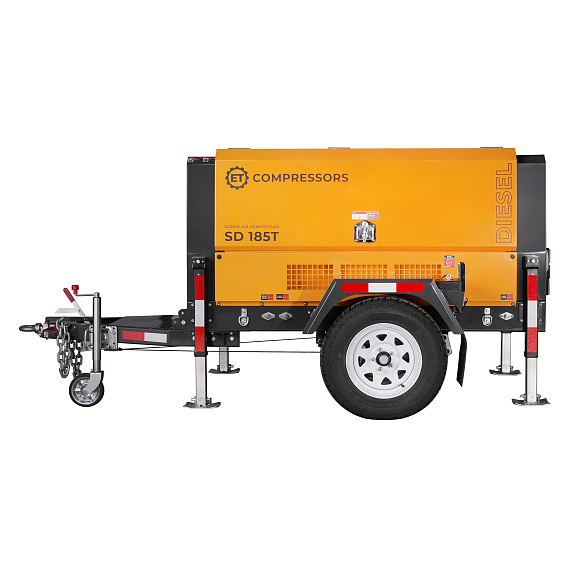 Дизельный винтовой компрессор ET-Compressors ET SD-185T-7 на шасси Дизельный винтовой компрессор ET-Compressors ET SD-185T-7 на шасси