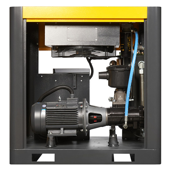 Мощность двигателя, кВт;Давление, атм;Объем ресивера, литров;Производительность, л/мин;Наличие осушителя;Тип привода;Наличие частотного преобразователя;Применение;Напряжение питания, В;Габариты (ДхШхВ), мм;Гарантия, месяцев;Масляный/Безмасляный;Страна производства;Наличие ресивера;Серия Винтовой компрессор ET-Compressors SL 22-16 VS PM (IP55) с частотным регулированием производительности и двигателем на постоянных магнитах