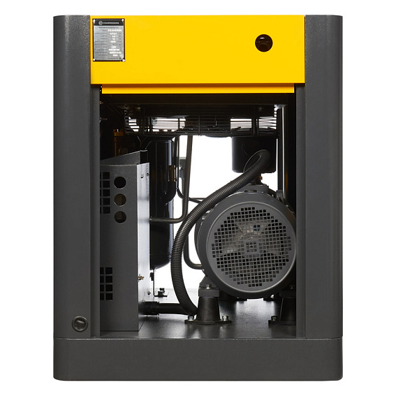 Мощность двигателя, кВт;Давление, атм;Объем ресивера, литров;Производительность, л/мин;Наличие осушителя;Тип привода;Наличие частотного преобразователя;Применение;Напряжение питания, В;Габариты (ДхШхВ), мм;Гарантия, месяцев;Масляный/Безмасляный;Страна производства;Наличие ресивера;Серия Винтовой компрессор ET-Compressors SL 15-20 VS PM (IP55) с частотным регулированием производительности и двигателем на постоянных магнитах