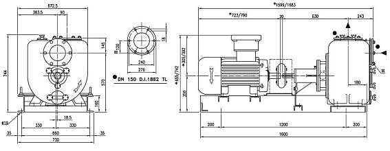 Самовсасывающий грязевой электронасос Varisco JE 6-350 G11 ST40 BASE Самовсасывающий грязевой электронасос Varisco JE 6-350 G11 ST40 BASE