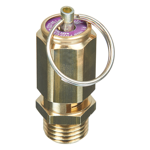 Клапан предохранительный 16 бар 1/4" Air Tek с кольцом ручного сброса VS1416A
