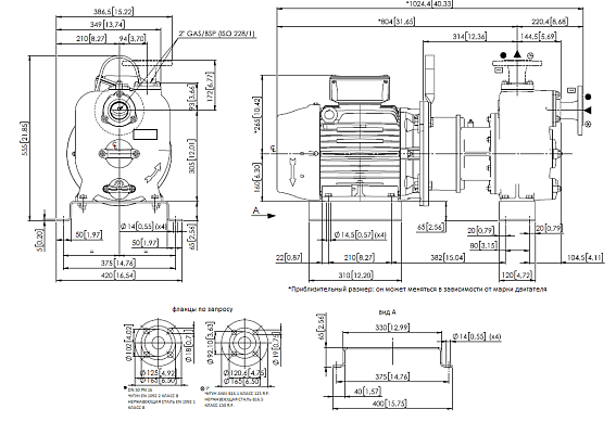 Самовсасывающий насос Varisco JE 2-215 G10 NT20 Самовсасывающий насос Varisco JE 2-215 G10 NT20