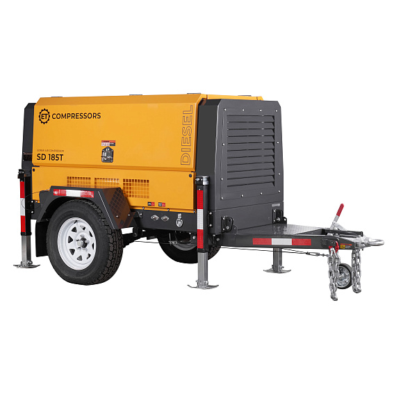 Дизельный винтовой компрессор ET-Compressors ET SD-185T-7 на шасси Дизельный винтовой компрессор ET-Compressors ET SD-185T-7 на шасси