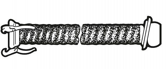 Всасывающий армированный рукав с соединительными элементами d=250мм/6м/вс 4810013588 (длина 6 метров)