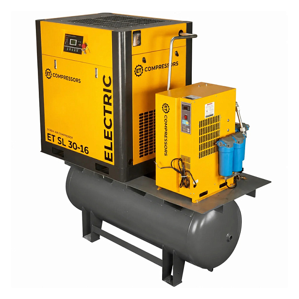 Винтовой компрессор ET-Compressors SL 30-16-500 VS PM ES (IP55) на ресивере с осушителем