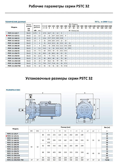 Консольно-моноблочный фланцевый насос PURITY PSTC 32-125/11 (N) Консольно-моноблочный фланцевый насос PURITY PSTC 32-125/11 (N)