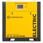 Винтовой компрессор ET-Compressors SL 22-10 VS PM (IP55) с частотным регулированием производительности и двигателем на постоянных магнитах