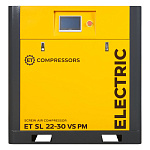 Винтовой компрессор ET-Compressors SL 22-30 VS PM (IP55) с частотным регулированием производительности и двигателем на постоянных магнитах