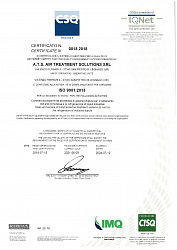 Сертификат CSQ ISO 9001:2015 ATS