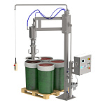 Станция разгрузки бочек с двухшарнирным рычагом CSF Inox Серия SC8