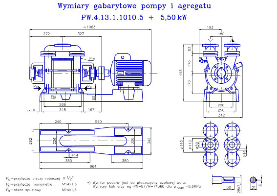Вакуумный водокольцевой насос Hydro-Vacuum PW.4.13.1.1010.5 5.5 кВт Вакуумный водокольцевой насос Hydro-Vacuum PW.4.13.1.1010.5 5.5 кВт
